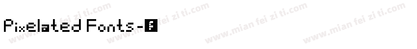 Pixelated Fonts字体转换
